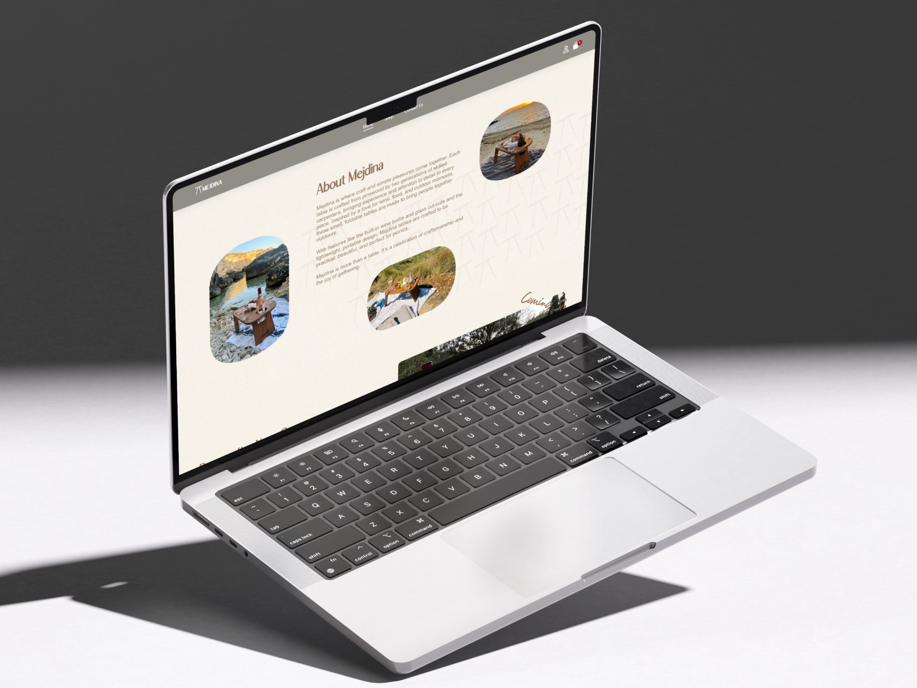 Mejdina WooCommerce website designed and developed by Dreivo