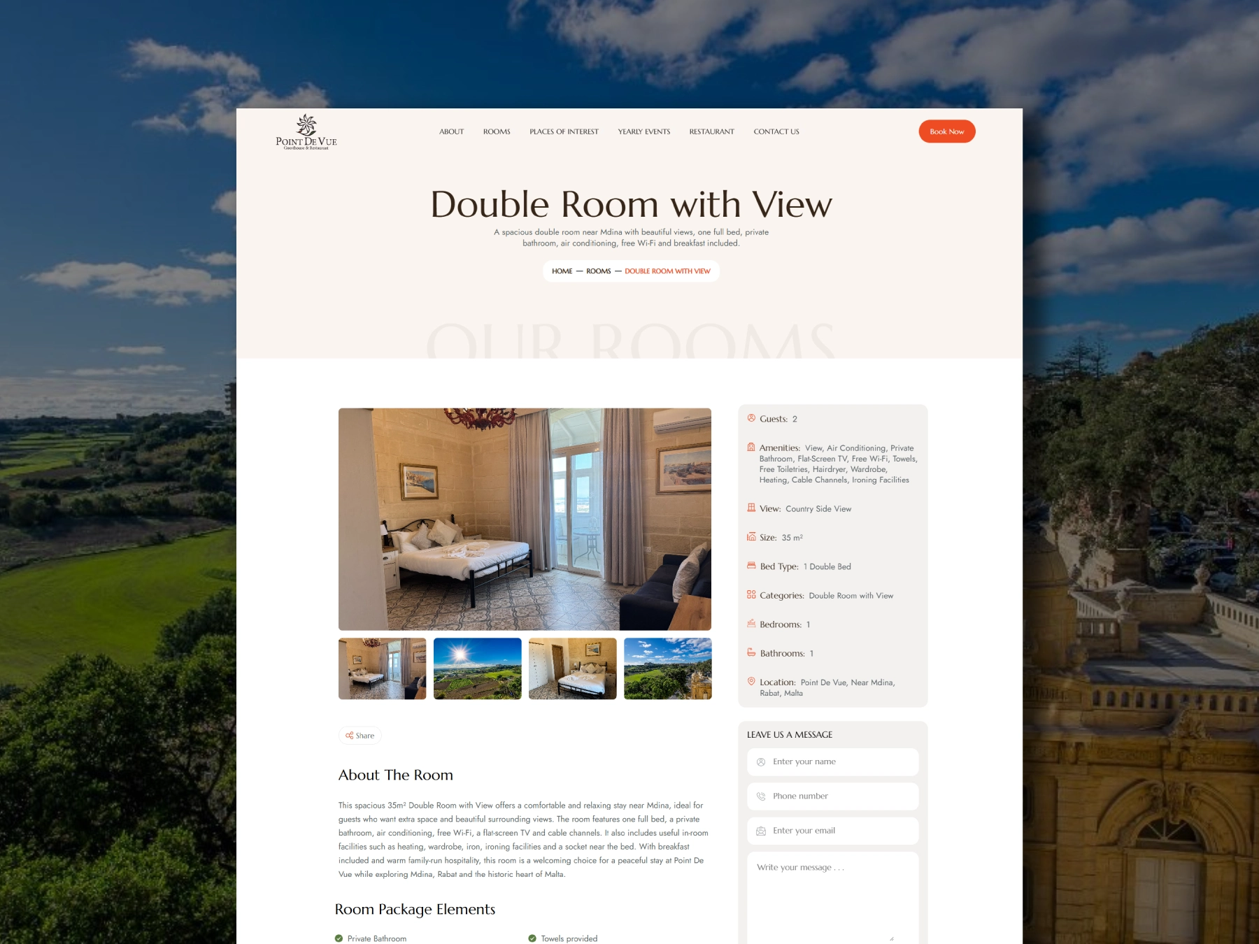 Point de Vue hospitality and booking website designed and developed by Dreivo 2 (1)