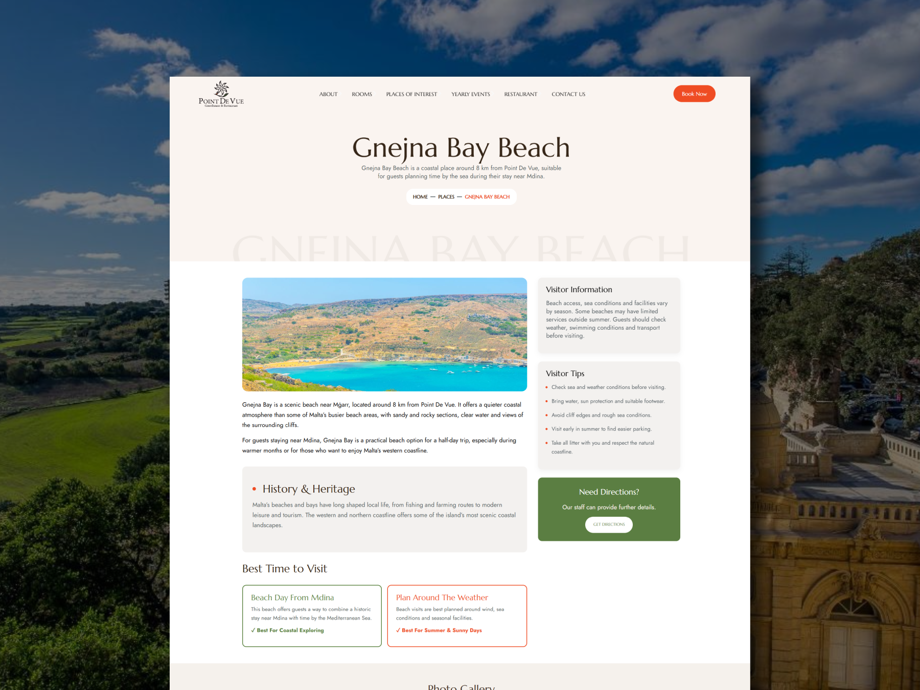 Point de Vue hospitality and booking website designed and developed by Dreivo 2 (3)